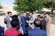 دهگردشی فرماندار و جمعی از مسئولین شهرستان بشرویه